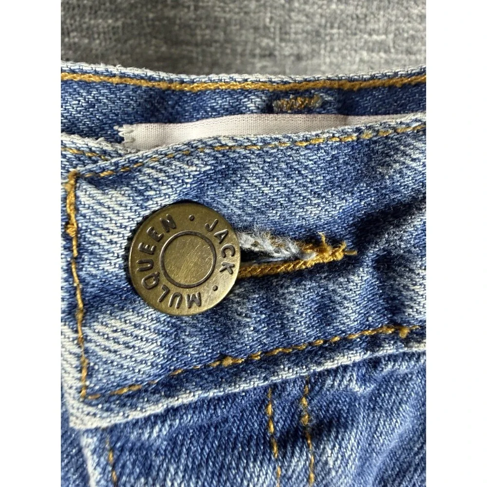 Jack Mulqueen Jrs Sz 9 Vintage 80's Denim Knee Length Skirt